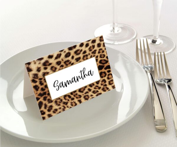 Place Cards 45pk - Leopard