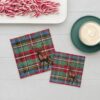 Stag on Tartan Napkins - Luncheon - Image 2