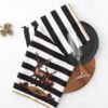 Microfiber Tea Towel - Striped Deer - Image 2