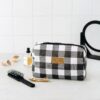 Travel Bag - Black Gingham - Image 2